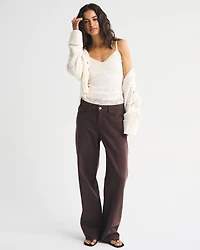 Bra-Free Lace-Trim Rib Cami