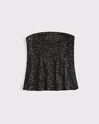 Long-Length Sequin Tube Top