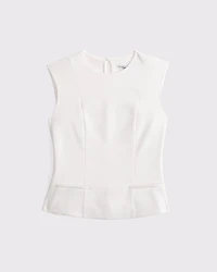 High-Neck Tailored Top