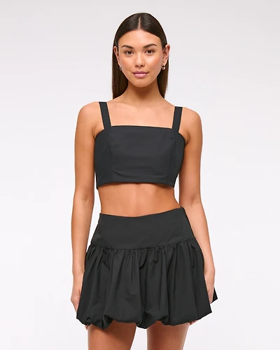 Ultra Cropped Bow-Back Cami Top