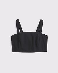 Ultra Cropped Bow-Back Cami Top