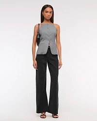 High-Neck Suiting Vest