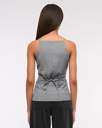 High-Neck Suiting Vest