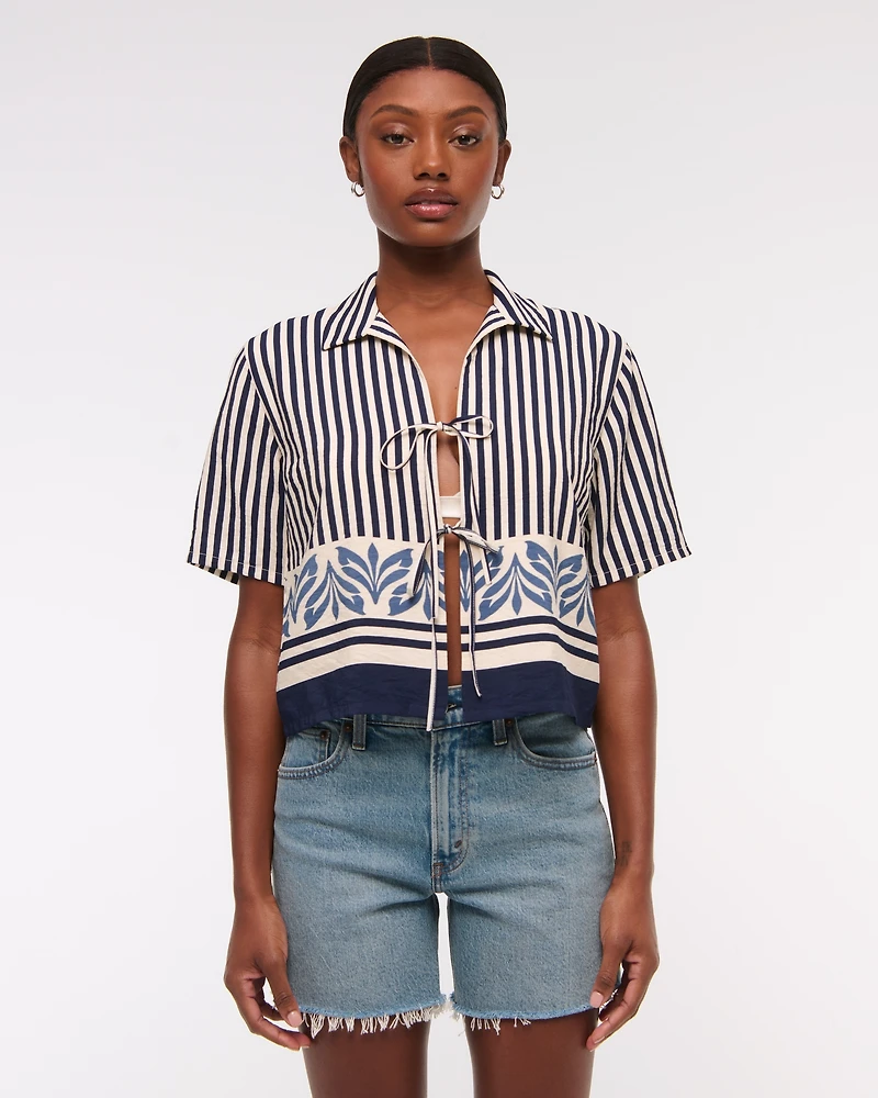 Tie-Front Top