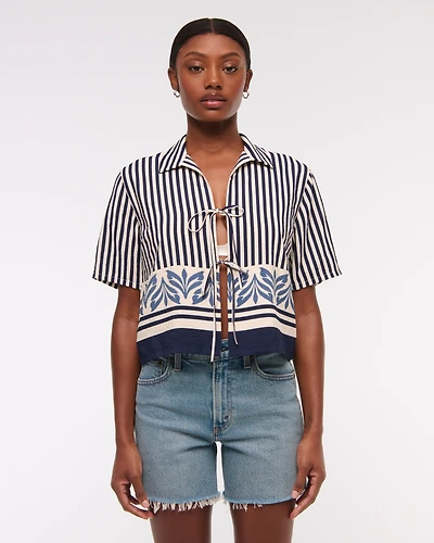 Tie-Front Top