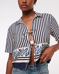Tie-Front Top