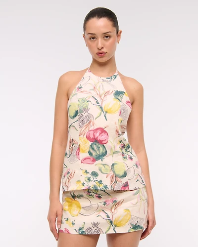 Premium Linen Halter Top