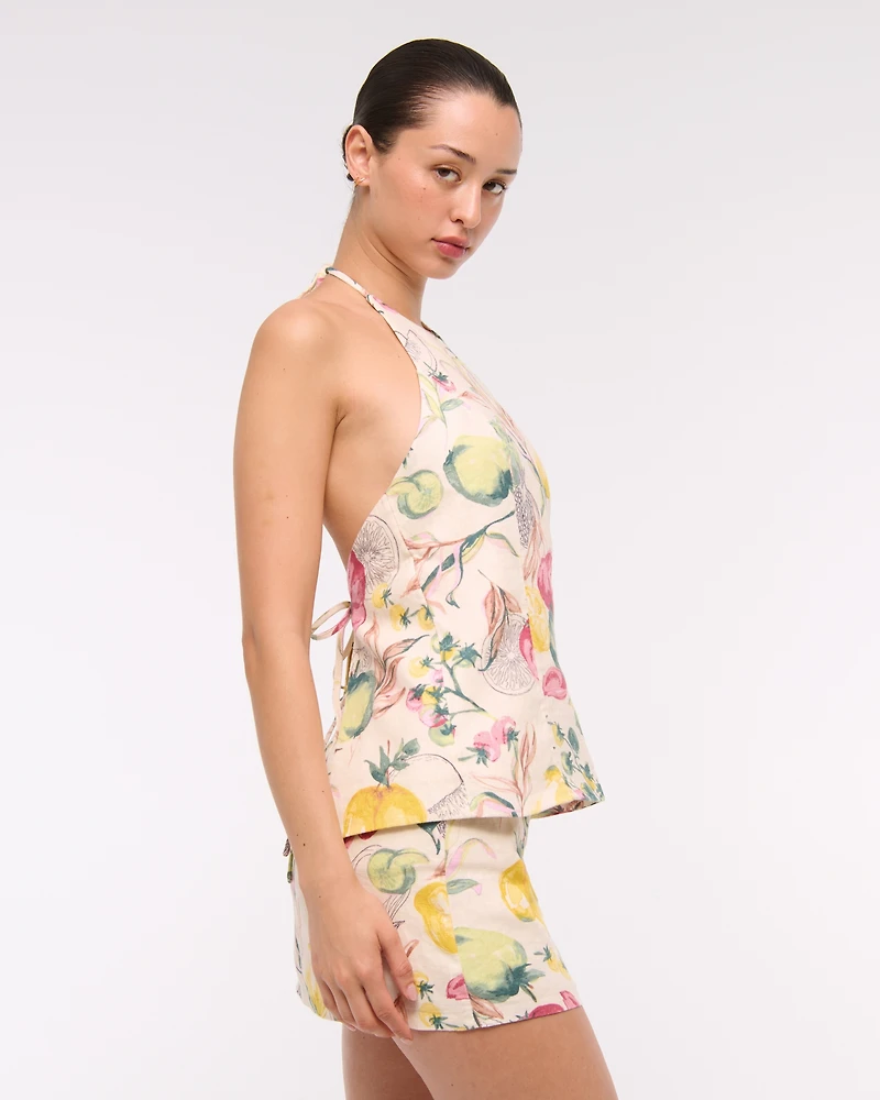 Premium Linen Halter Top