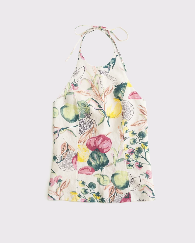 Premium Linen Halter Top