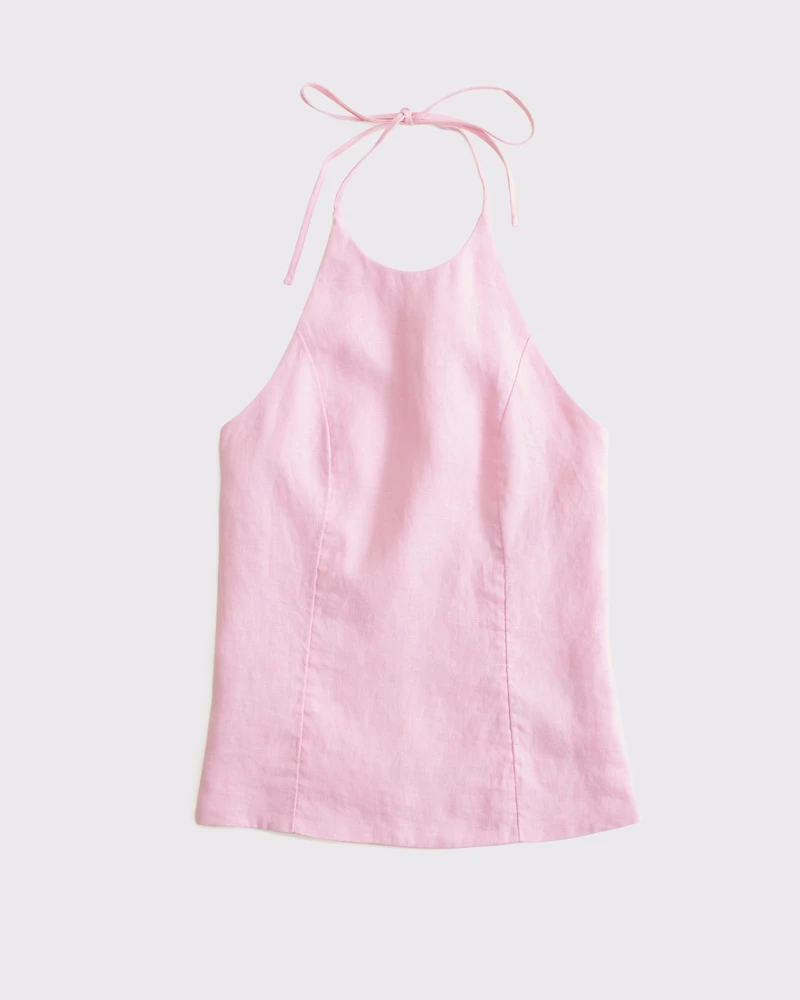 Premium Linen Halter Top