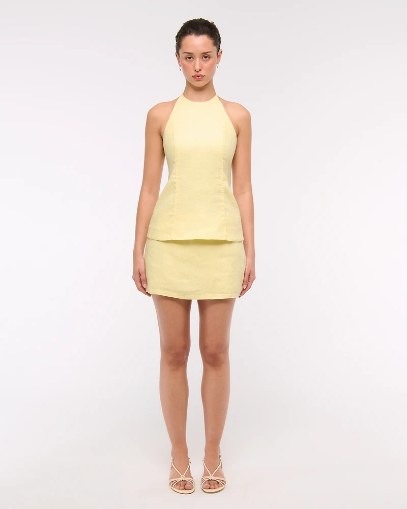 Premium Linen Halter Top