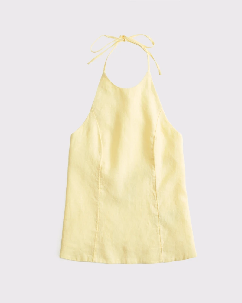 Premium Linen Halter Top