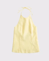 Premium Linen Halter Top