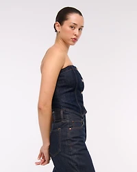 Strapless Denim Tube Top