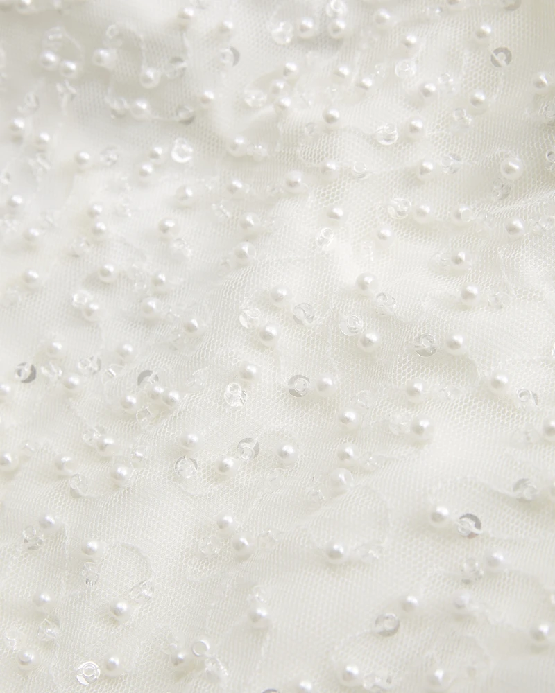 Beaded Strapless Top