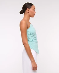 Asymmetrical Strapless Top