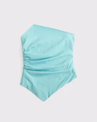 Asymmetrical Strapless Top