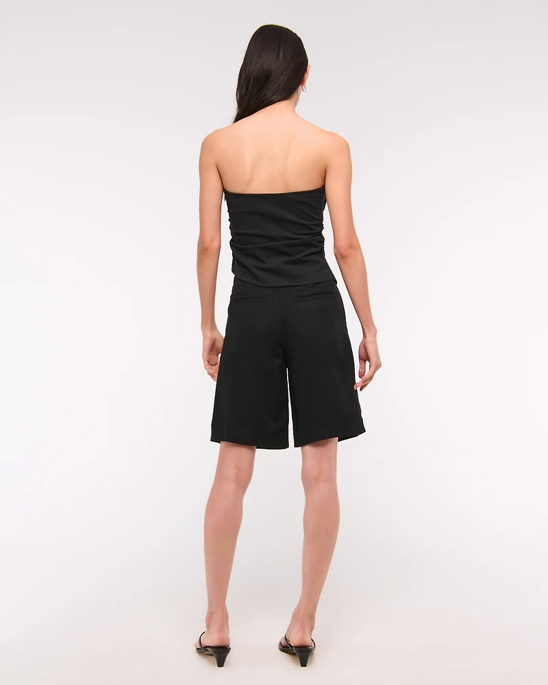 Asymmetrical Strapless Top