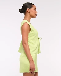 Plunge Tie-Front Top