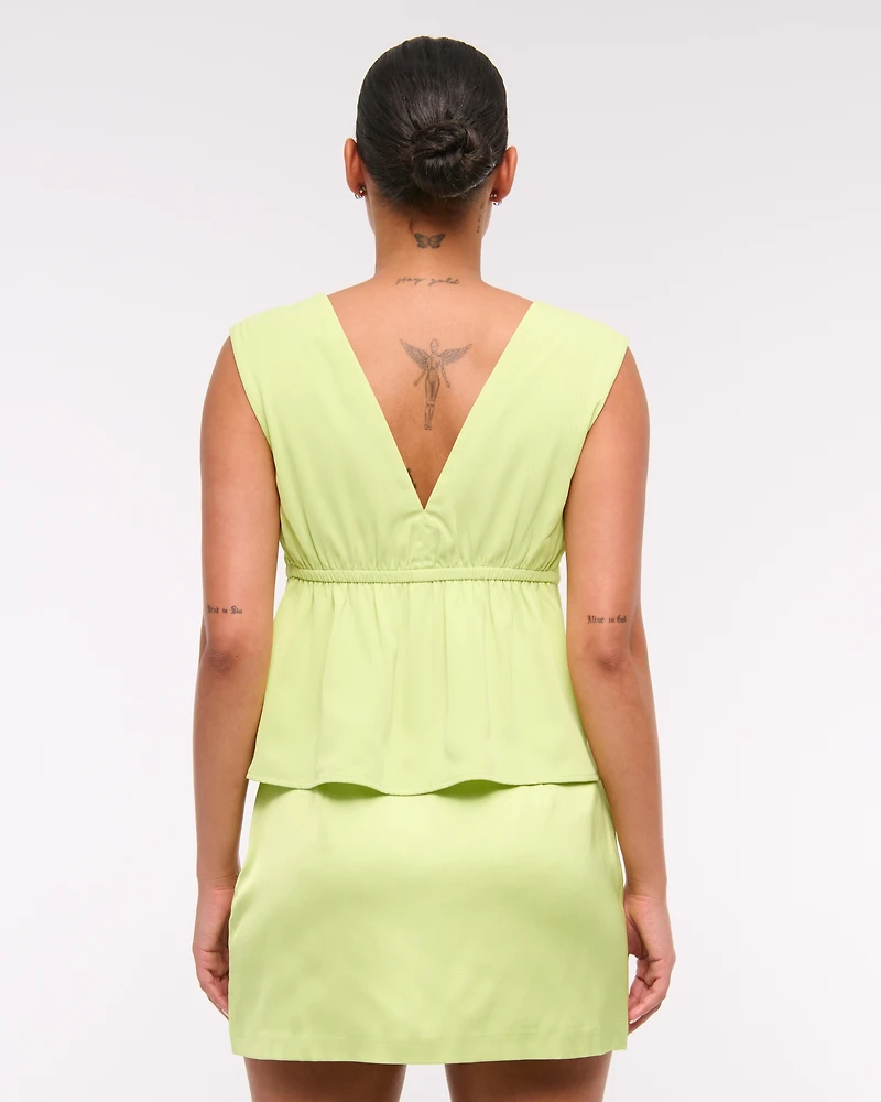 Plunge Tie-Front Top