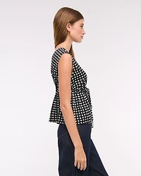 Plunge Tie-Front Top