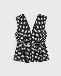 Plunge Tie-Front Top