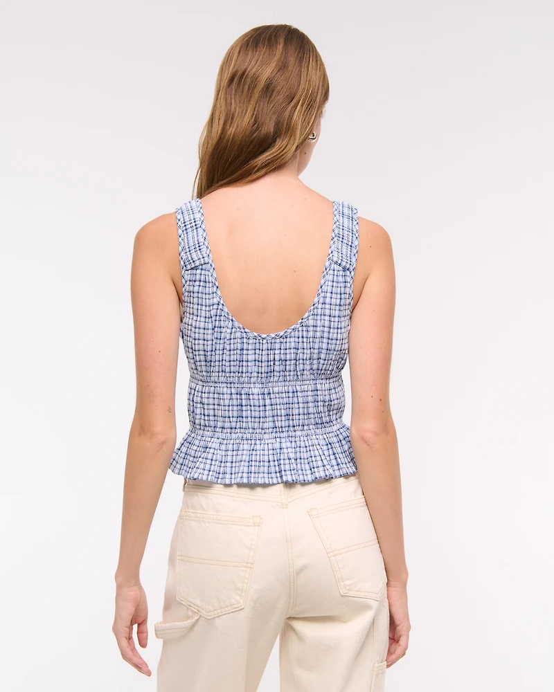 Ruched Tie-Front Top