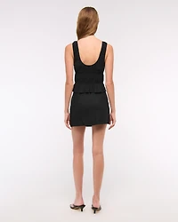 Ruched Tie-Front Top