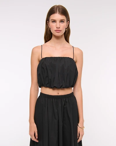 Cropped Bubble Hem Cami