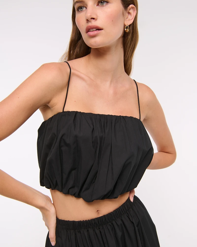 Cropped Bubble Hem Cami