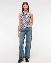 Funnel Neck Draped Top