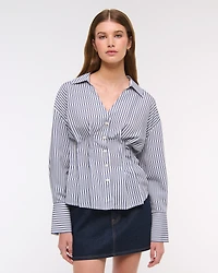 Nipped Poplin Shirt