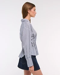 Nipped Poplin Shirt