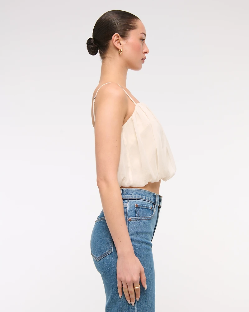 Sheer Bubble Hem Cami