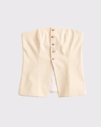 Strapless Button-Through Vest