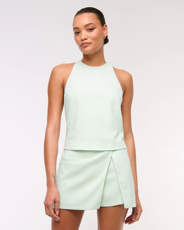 Banana Republic Lisa Open-Back Linen Dress | The Summit Banana Republic Lisa Open-Back Linen Dress | The Summit