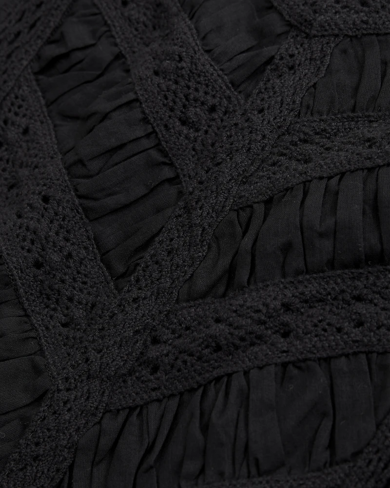 Lace-Trim Tie-Strap Cami