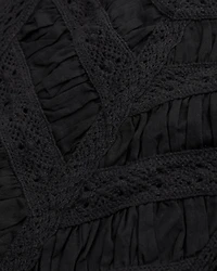 Lace-Trim Tie-Strap Cami