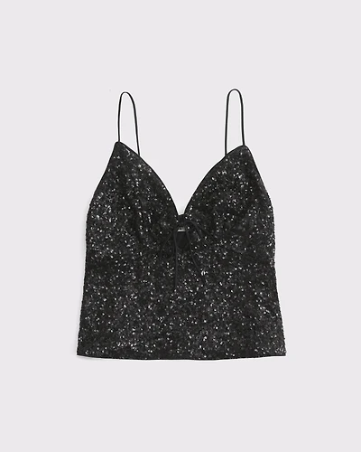 Tie-Front V-Neck Cami