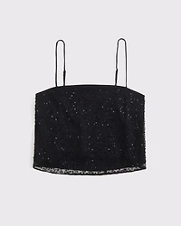 Sequin Squareneck Cami