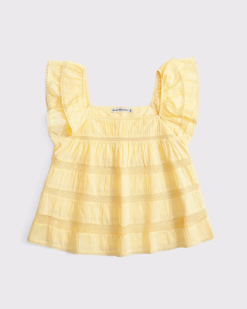 Ruffle Babydoll Top