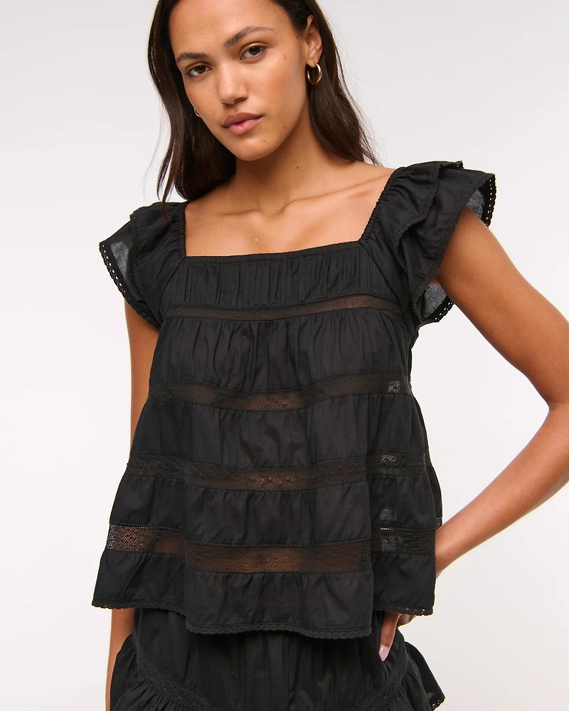 Ruffle Babydoll Top