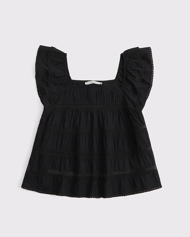 Ruffle Babydoll Top