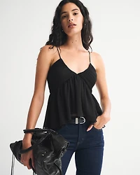 V-Neck Ruched Cami