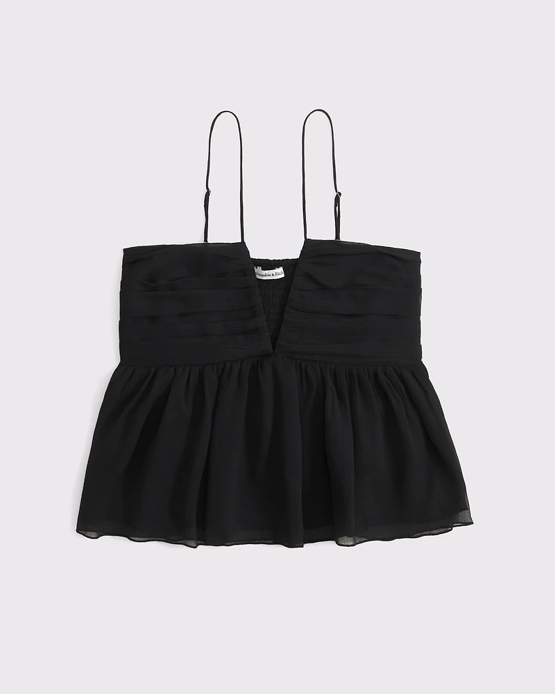 V-Neck Ruched Cami