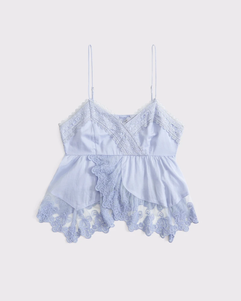 Babydoll Lace-Trim Cami