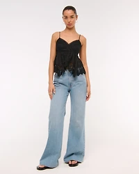 Babydoll Lace-Trim Cami