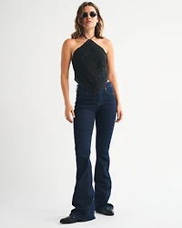 Linen-Blend Bandana Top