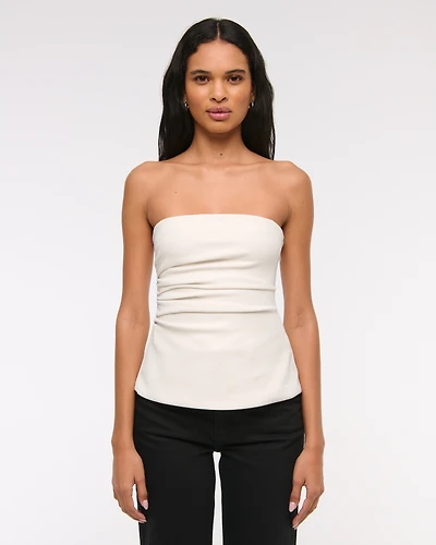 Strapless Side Ruched Top