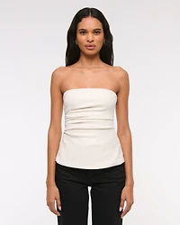 Strapless Side Ruched Top